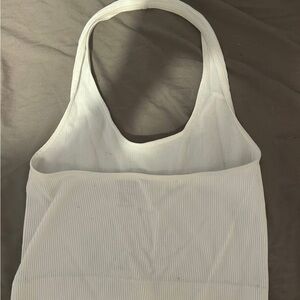Ardene White Ribbed Tank Top
